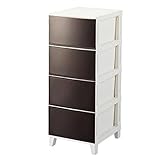 サンカ ルームス(ROOM'S) チェスト 4段 (幅34 奥行42) ブラウン RM-S344(BR)