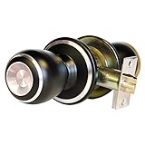 Constructor CON-RAI-BLA-PS Rainbow Color Passage Door Knob Set Metallic Cylindrical Lock, Satin Blac