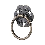 Asixx　20個入　取手　取っ手　アイロン　ハンドル　リングハンドル　花のデザイ員　花ノブ　古典的　家具　ドア、引き出し、扉、食器棚　装飾　家具美化　ネジ付き　２サイズ(2 * 2cm)