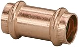 Viega 78182 ProPress Zero Lead Copper Coupling without Stop 1-Inch P x P, 5-Pack by Viega