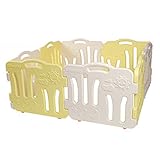 ベビーサークル Good Babyroom グッドベビールーム パステルカラー 8枚パネル (イエロー×ホワイト)