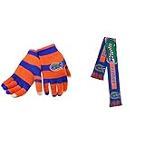 NCAA Florida Gators Bigロゴスカーフとグローブストライプニット2パックバンドル