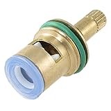 uxcell　フォーセットカートリッジバルブ　3mmスレッド径　ハウジング部品　ゴールドトーン