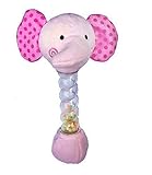 Linzy Cutie Buddies Pink Elephant Baby Rattle [並行輸入品]