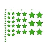 n. Sunforest 40ライムツリーグリーンStars Confettiビニール壁デカール取り外し可能なDIY飾りステッカー赤ちゃん保育園壁アート壁画