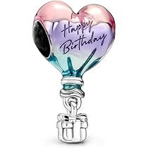 気球プロフ Amazon | Pandora 791501C01 Happy Birthday 熱気球チャーム