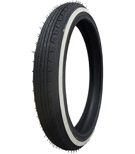 Amazon | VEE RUBBER 80/90-17 TL ホワイトウォール ホワイトリボン