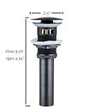 ELLO&ALLO 1 5/8" Pop Up Drain Stopper Lavatory Bathroom Sink Faucet Vessel Vanity Drainer Stopper wi