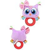 Baby Rattle Hand Bellおもちゃぬいぐるみフクロウ象ライオンMonkey Rattle人形ギフトfor Infants＠＠パープル＠