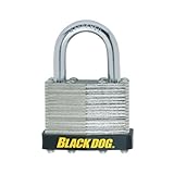 Black Dog 55107 Laminated Padlock Keyed Different, 1-5/16 Inch by Black Dog