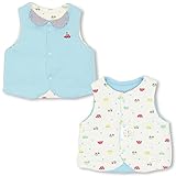 ベビードール MY FIRST リバーシブルベスト 新生児 男の子 F(70-80) ライトブルー