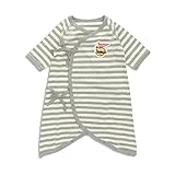 BREEZE(ブリーズ) 先染めボーダーコンビ肌着　グレー　70cm
