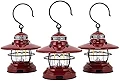 [ ベアボーンズ リビング ] Barebones Living ミニエジソン ランタン LED 単三電池式  3個セット LIV-277 レッド Mini Edison Lantern - 3 Pack Red [並行輸入品]