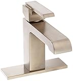 Delta 567LF-SSTP Ara Single Lever Handle Center Set Bathroom Faucet with 4″ Plate, Stainless [並行輸入品]