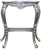 イタリア コンソール テーブル シルバー 85cm 完成品 エレガント ゴージャス