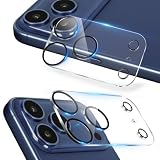 AUNEOS iPhone 17 Pro 対応 カメラフィルム 保護カバー【2025年革新·透明2枚入】全面保護 3眼レンズ保護 硬度10H アイフォン 17 プロ 用 レンズフィルム 黒縁取り 高透過率 自動吸着 貼り付け簡単 露出オーバー防止 iPhone 17 Pro 用 カメラレンズプロテクター(黒縁２枚入, iPhone 17 Pro)