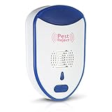 Decdeal 超音波 害虫駆除装置 マウス 蚊/蟻/スパイダー 非毒性忌避剤 ナイトライト付き