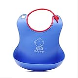 幸せな お食事エプロン 赤ちゃん ベビー 子供 幼児 よだれかけ ビブ スタイ 立体エプロン ポケット付き 防水 柔らかい お食事練習 ソフト 束縛感がない サイズ調節可能 持ち運び 便利 食事用 お