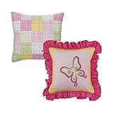 Girls Stripes and Plaids 2 pc Dec Pillows .... by Bacati