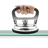 RaiFu ガラス吸盤 持ち運びツール アルミ合金 シングルヘッド タイル サッカー 手押し 車 ハンディ リフティングツール　荷物 運搬 強力 ハンド 吸着盤 シングル バキュームリフター