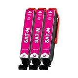 エプソン用 SAT サツマイモ SAT-M互換 インク 増量 マゼンタ3本セット エプソン EP-716A EP-816A EP-715A EP-815A EP-712A EP-713A EP-714A EP-812A EP-813A EP-814A 対応 さつまいも インクカートリッジ 残量検知対応