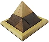 2のセット – ハンドメイド木製三角形ピラミッドパズルゲーム – Indian子供と大人のパズルゲーム – 4 " x 4 " x 3 "