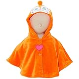2017年 秋冬 ドキンちゃん マシュマロフリース マント DOKINCHAN アンパンマン オレンジ◇70-80cm