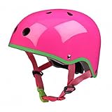 Micro Neon Pink Helmet with Green Trim (Small 48-53cm) [並行輸入品]