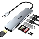 USB C ハブ 7-in-1 atolla USB ハブ Type-C マルチポート[4K HDMI+100W急速PD充電+3つのUSB3.0ポート+SDとMicroSD/TFカード スロット] USB C Hub Thunderbolt 3/4対応 タイプC ハブ MacBook Air/Pro、iPad Pro、Huawei Matebook、Surface Go等Type C デバイス対応