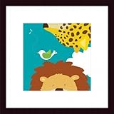 Barewalls Wall Decor by Yuko Lau, Safari Leopard and Lion [並行輸入品]