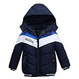 Zhaozhe子ども服 ダウンジャケット ダウンコート キッズ 厚め　防寒 フード付き アウター 冬 ボーイズ