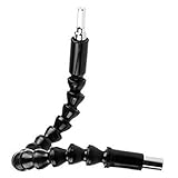 フレキシブルシャフト　Drillpro　多機能シャフト　電動ドライバー　フレキシブル　シャフト　六角　ドライバービット　接続ホルダー　連結　可撓軸　　 ブラック