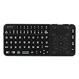 ワイヤレスキーボード 2.4Gワイヤレスハンドヘルドリモートミニ超スリム薄型マルチファンクションマルチメディアバックライトキーボードMacデスクトップラップトップPC Andriod TVボックス用 テレワーク リモート 在宅勤