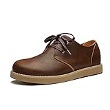 [Mr.M]メンズカジュアル革靴 メンズアウトドアシューズ　ワークブーツ 作業靴43 / 26.5cm, ブラウン/ Brown)