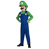 マリオ ( ルイ―ジ ) 風 コスチューム 帽子 ＆ つなぎ セット ≪ ハロウィン パーティー ≫(ルイージ,キッズXS 105-115cm) [並行輸入品]