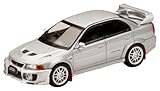 ホビージャパン HJ64 1/64 三菱ランサー GSR エボリューション 5 (CP9A) 1998 マッドフラップ付き サテライトシルバー 完成品