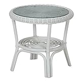 不二貿易 ウィッカー センター テーブル ホワイト 96214