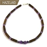 Hazelaid ( TM )子hazelwood-gemstoneネックレス – 11 "アメジスト