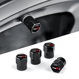 タイプR 適用 タイヤバルブキャップ ブローオフバルブ 車 漏気防止 防塵 CIVIC TYPE-R FL系 FK系 全タイプ 対応 エアバルブキャップ カー 防錆 腐食防止 ミニキャブ タイヤバルブ ドレスアップ 質感(タイプR 適用,ブラック・4個)