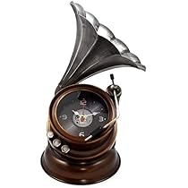 アンティーク　時計　置時計　動作確認済 Amazon.co.jp: アンティーク 置き時計 クラシカル 蓄音機