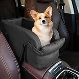 【2025年新登場】犬 ドライブボックス 車 ペットドライブボックス 犬シート車 アームレストボックス 助手席 飛び出し防止 Eppinn 小型犬 猫 車用 ベッド ドライブベッド カー用品 お出かけ おしゃれ 車載用 旅行 アウトドア 滑り止め (ブラック+グレー)