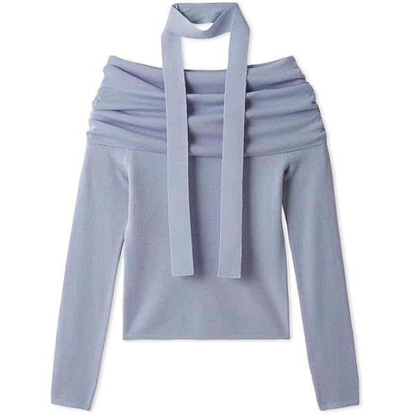 fray i.dドレープギャザーオフショルニットプルオーバー FRAY I.D（フレイアイディー）の「ドレープギャザーオフショルニット