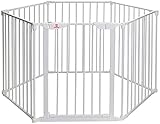 Homemi ストーブガード 赤ちゃん フェンス 犬 柵 室内 ペット 柵 置くだけ ペットフェンス 犬 ペットサークル 折りたたみ 自立