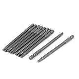 uxcell 六角頭ねじ回し　ドライバー　電気　ビット　10個入り　シャンク　100mm x H4　204g