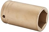 Ampco Safety Tools DWI-3/4D35MM Socket, Deep Well Impact, Non-Sparking, Non-Magnetic, Corrosion Resi