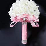 Pumpumly ウェディングブーケ ブライダルフラワー 造花　結婚式 花嫁 披露宴 花束 花嫁ブライダルフラワー