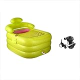 WENJUN インフレータブルバスタブ大人のタブ厚い折り畳み式バレルプラスチックバスバレルタブ子供バスバレル ( 色 : E , サイズ さいず : 110*85*75cm )