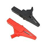 KKmoon C27262 ワニクリップ 完全防護 マルチメータ用（レッド＆ブラック）