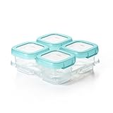 OXO Tot Baby Blocks Food Storage Containers Aqua 4 oz [並行輸入品]