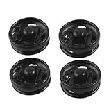 SODIAL(R)金属製のシルバー隠しボタンX50　8mm　黒